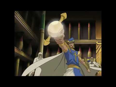 Thief King Bakura mocks Priest Seto