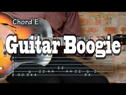 Guitar Boogie - Tab & Chords, Guitar lesson, como tocar, レッスン , урок, табулатуры