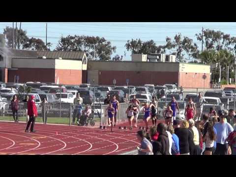 VarG 100m at Edison HS 4-13-17 - Los Alamitos Girls