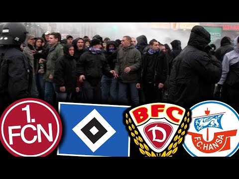 When 35 Nuremberg hooligans traveled to Rostock...