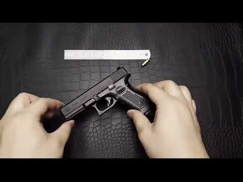 1/2 Alloy Army Glock17 Pistol Mini Metal Toy Gun Model with Disassembly bullets No-Firing