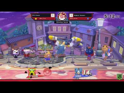 TGL Divided — PG | Esam (Pikachu/Samus) vs Noble | Manny (Sonic)