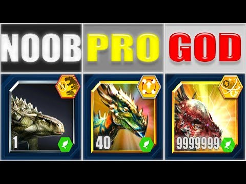 NOOB vs PRO vs GOD - LEGENDARY RUMBLE PACK | JURASSIC WORLD THE GAME
