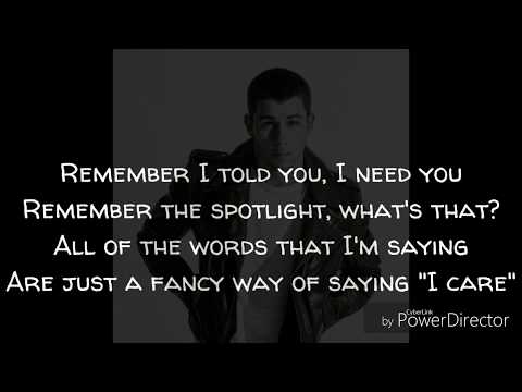 Nick Jonas Ft. Mike Posner & Anne-Marie - Remember I Told You (Lyric Video)