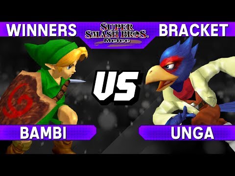Smash Melee - Bambi (Y.Link) vs Unga (Falco) - S@LT 144 Winners Bracket