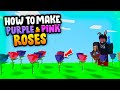 How to make PINK and PURPLE Roses!! in Roblox Islands (Skyblock)