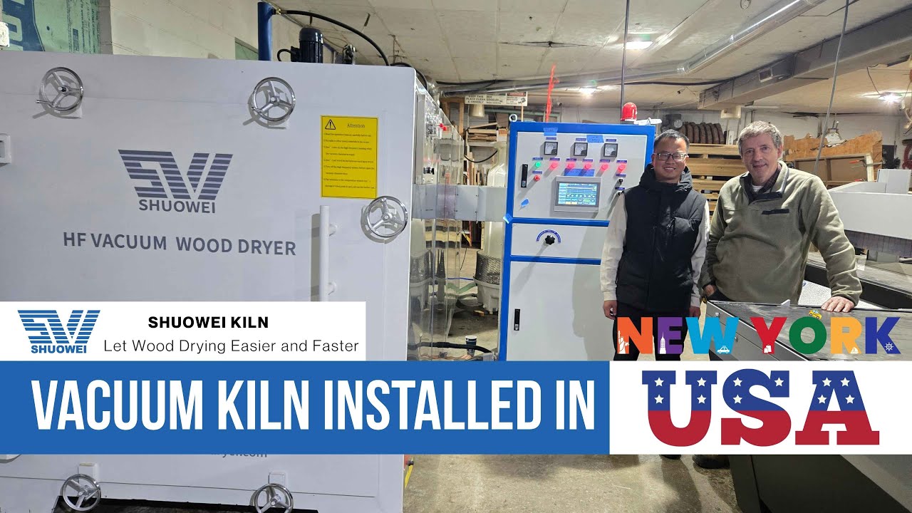 Red & White Oak Dried from 100% to 8% MC in 15 Days | HF Vacuum Kiln in New York | Shuowei
