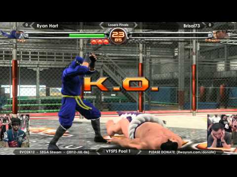 EVO2K12 - VF5FS Pool 1 LF - Ryan Hart VS Brisal73