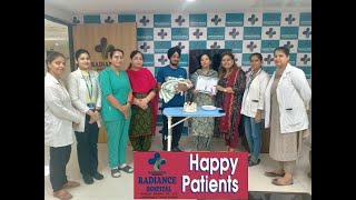 Video testimonial of a patient at Radiance hospital after Delivery