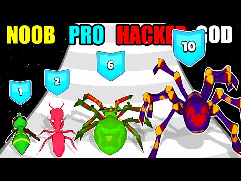 NOOB vs PRO vs HACKER vs GOD Merge Ants Underground Battle