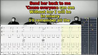 Misery Beatles best karaoke instrumental score tabs lyrics chords
