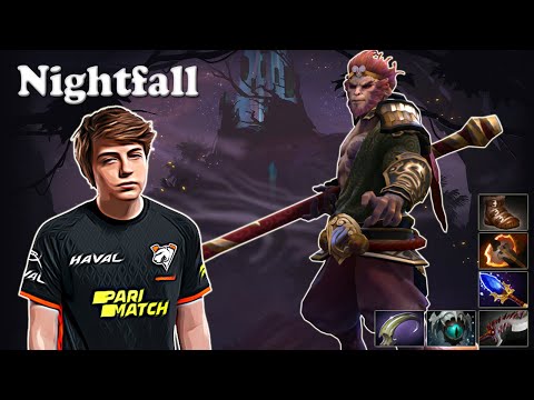 Nightfall - Monkey King Safelane | Dota 2 7.29 Gameplay