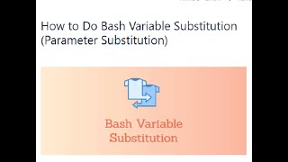 bash variable substitution