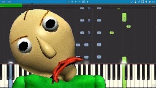 Baldi&#39;s Basics Song - Don&#39;t Wanna Learn - Piano Cover / Tutorial - Not A Robot