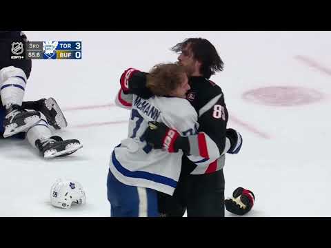 LINE BRAWL IN BUFFALO vs Sabres (3/30/2024)