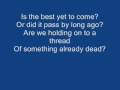 Rise Against - Reception Fades (with lyrics)