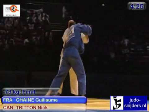Judo 2009 Birmingham: Chaine (FRA) - Tritton (CAN) [-73kg].