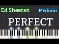 Ed Sheeran - Perfect Piano Tutorial | Medium