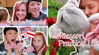 RAISING A LITTLE HELPER+International Couple Culture Shock! 갓난 아기의 집안일 입문기! + 국제 커플 문화충격 썰 (자막 CC)