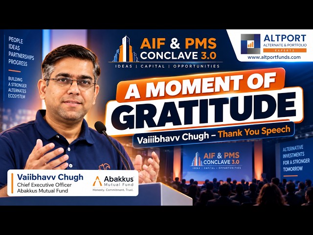 Vaiibhavv Chugh | Thank You Speech | AIF & PMS Conclave 3.0