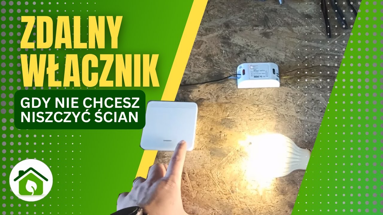 Bezprzewodowy  włącznik światła - programowanie i montaż