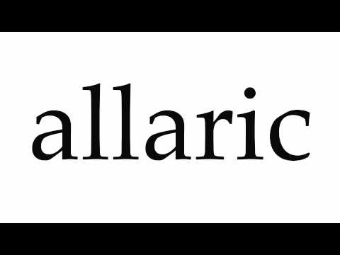 How to Pronounce allaric