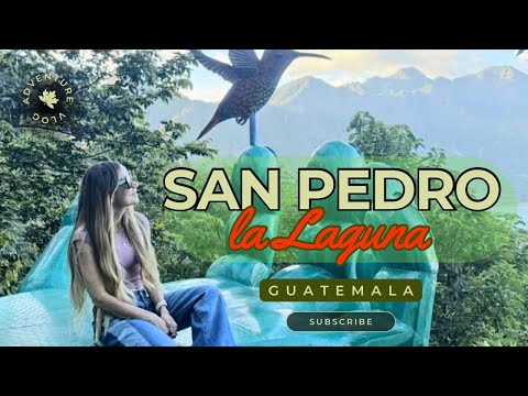 Este es SAN PEDRO LA LAGUNA en el Lago Atitlan 🇬🇹🌋