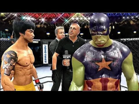 Bruce Lee vs. Capitan Hulk - EA sports UFC 4 - CPU vs CPU epic