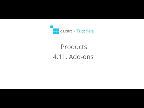 CS-Cart Tutorials. Products in Online Stores - CS-Cart Add-ons