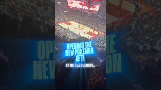 HOLY SH** 😱🔥🥶 | What can we pull from the new set at the NBa playoffs? #pokemon #foryou #tcg