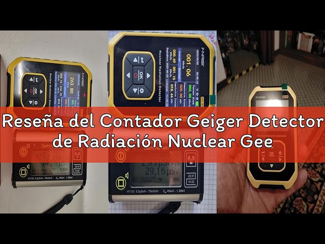Vídeo relacionado con FS5000 Medidor Geiger, radiactividad, detector de radiación, medidor de radiación nuclear con software de PC, beta, gamma y rayos X, recargable, monitor, probador