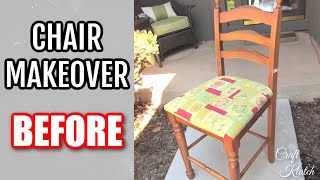 DIY Garbage to Gorgeous Episode 2   Chair Makeover Recycling Furniture
