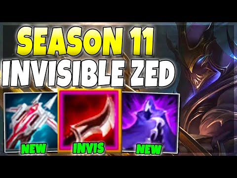 ZED CAN NOW GO INVISIBLE!! New Season 11 Zed (NEW ITEMS) Gameplay - League of Legends