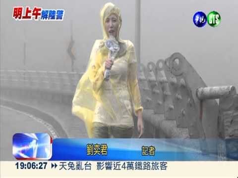 9級陣風襲陽明山 路樹號誌全倒