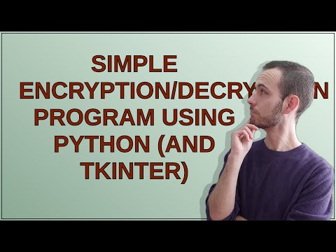 Simple Encryptiondecryption Program Using Python And Tkinter