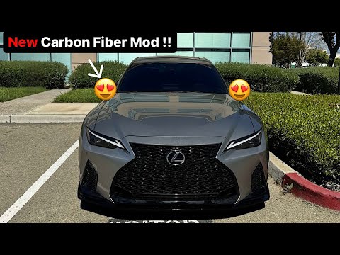 Upgrading My Lexus IS350 F Sport With Carbon Fiber Mirror Caps For A Sportier Look!