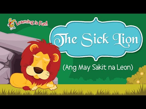 The Sick Lion (with Filipino Text)