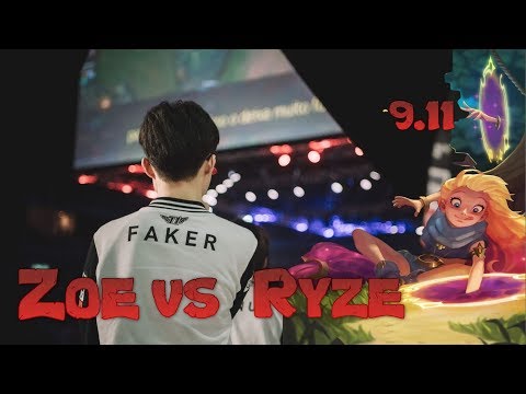 Faker - Zoe vs Ryze Mid - LoL Season 9 KR Ranked | League Of Legends