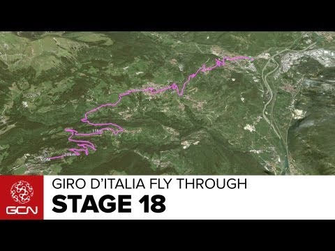Giro d'Italia 2013 Stage 18 Fly Through