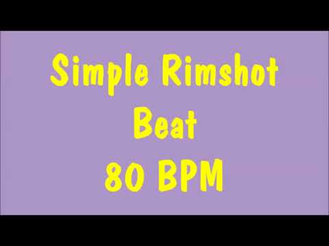 Drum Loops for Practice Rimshot with 80 bpm