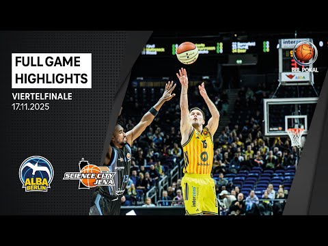 ALBA BERLIN vs. Science City Jena - Full Game Highlights - BBL Cup Quarterfinal, 25/26