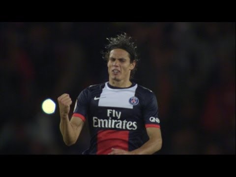 Terrific 1st Goal of PSG's Edinson CAVANI (86') - Paris Saint-Germain - AC Ajaccio (1-1) - 2013/2014