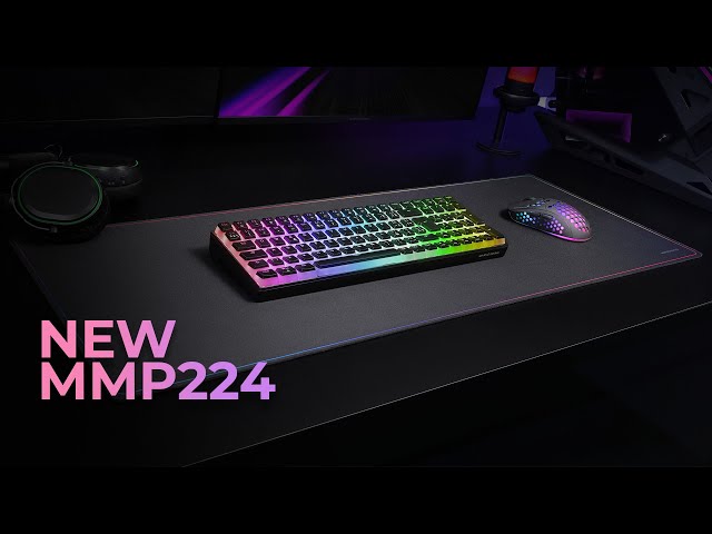 Vídeo relacionado con Mars Gaming MMP224, Alfombrilla Gaming XXL 880x330mm, Diseño de Bordes Rainbow, Base Antideslizante de Caucho Natural, Superficie Nanotextil de Alta Precisión, Alfombrilla de Ratón Flexible, Negro
