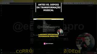 Transformação musical: antes e depois