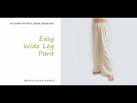 DIY - How to sew a pants using French seam - SEWING PATTERN