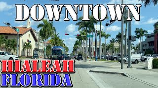 Hialeah - Florida - 4K Downtown Drive