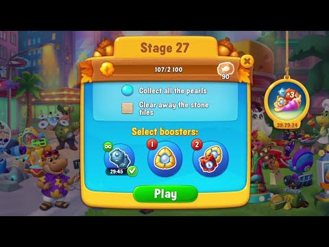 @Fishdom Win Strikes Atlantis Cup Stage 27 - 39, Using FREE 30Min Bomb 💣