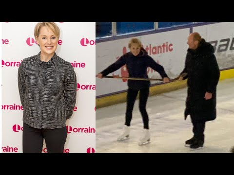 Corrie's Sally Dynevor fuels Dancing on Ice rumours as actress spotted training at rink.