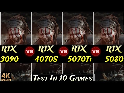 RTX 3090 vs RTX 4070 Super vs RTX 5070 Ti vs RTX 5080 - Test In 10 Games - 4k
