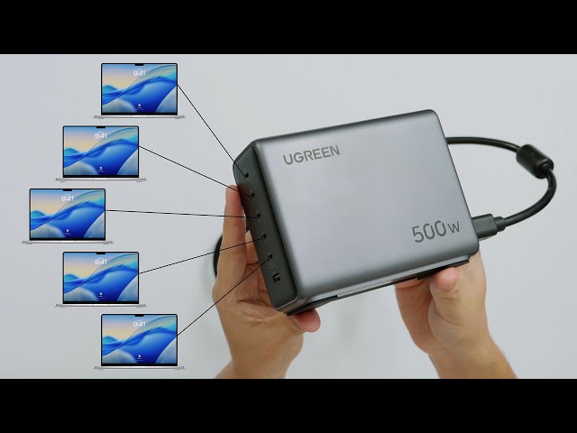 Vídeo relacionado con Estación de Carga USB, Escritorio USB Hub Cargador con Cargador múltiple de 30 W Concentrador de 6 Puertos 100 a 240 V con Cable de 150 cm para Smartphones y Tablets
